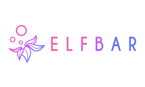 Logo of ELF BAR with colorful design on a white background